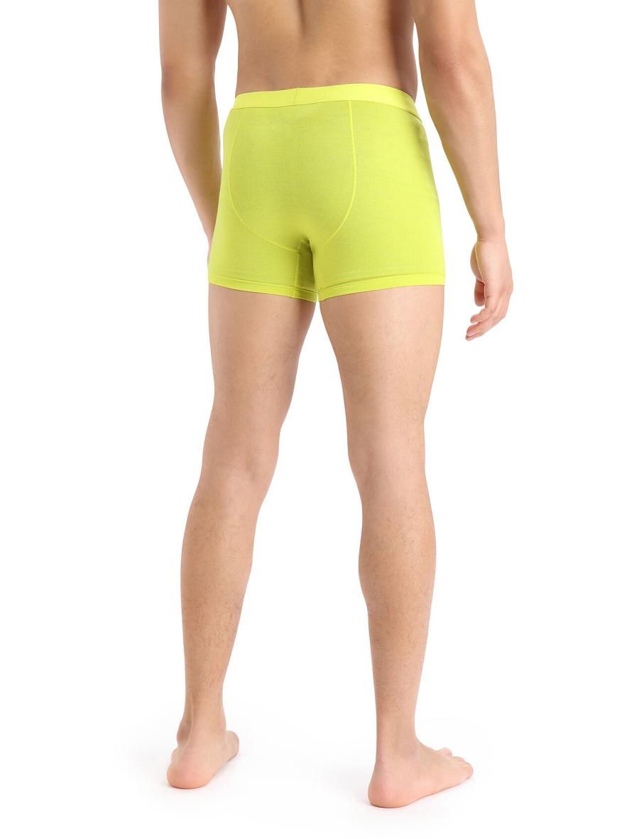 Sous Vêtement Icebreaker Cool-Lite™ Merino Anatomica Boxers Homme Jaune | FR 1318BEXC